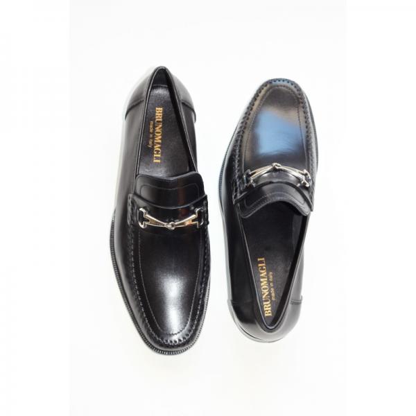 Bruno Magli Pilson Nappa Bit Loafers Black