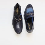 Bruno Magli Pilson Nappa Bit Loafers Navy