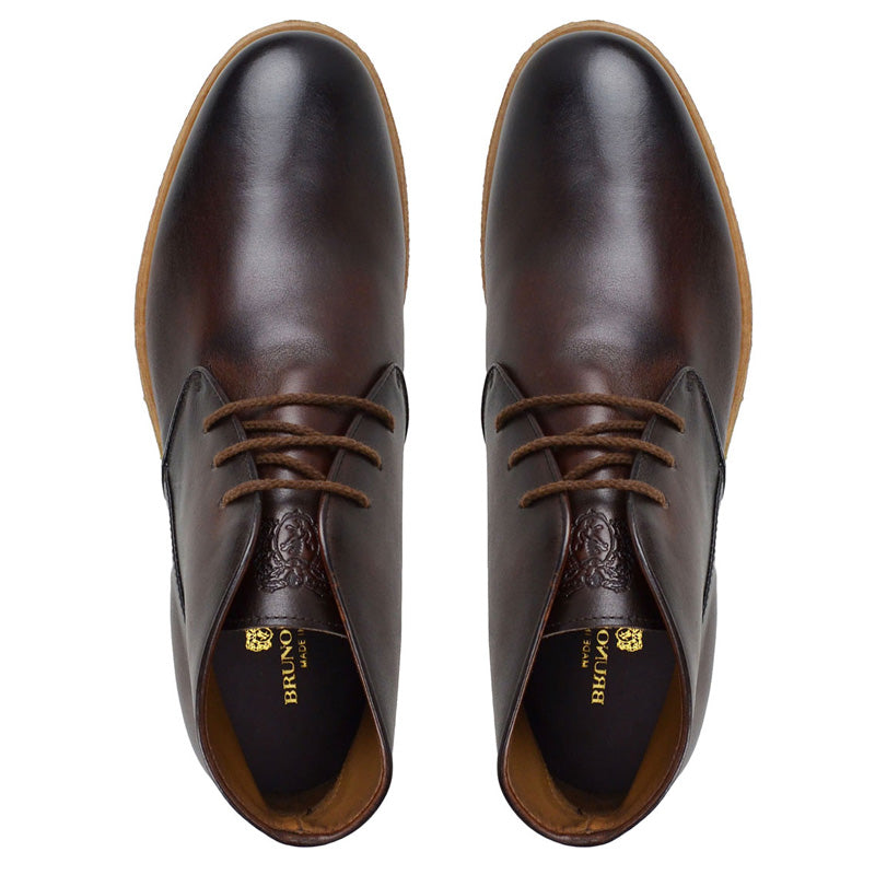 Bruno Magli Principe Classic Desert Boots Cognac