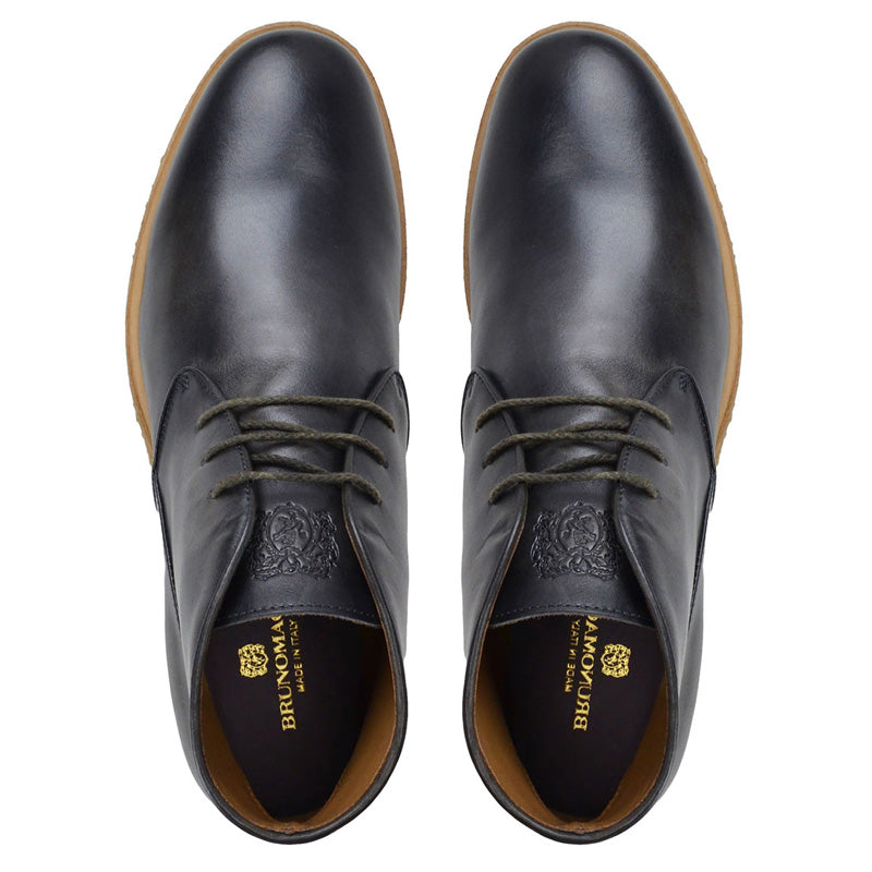 Bruno Magli Principe Classic Desert Boots Dark Grey