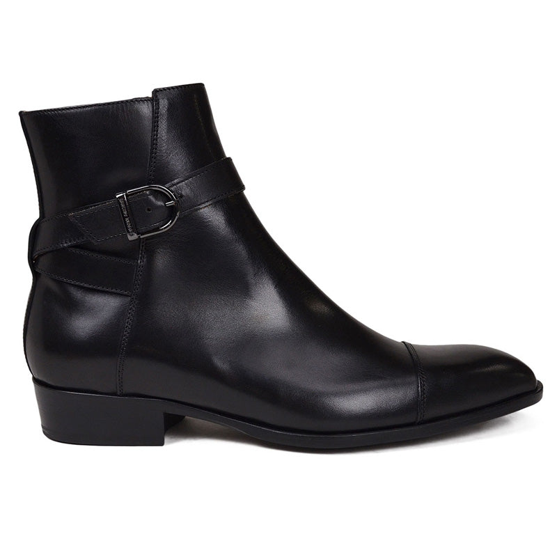 Bruno Magli Radford Ankle Strap Boots Black