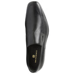 Bruno Magli Raging Leather Slip-on Shoes Black