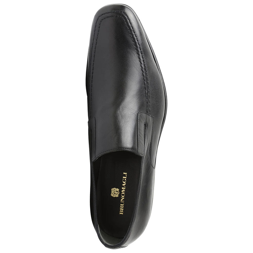 Bruno Magli Raging Leather Slip-on Shoes Black