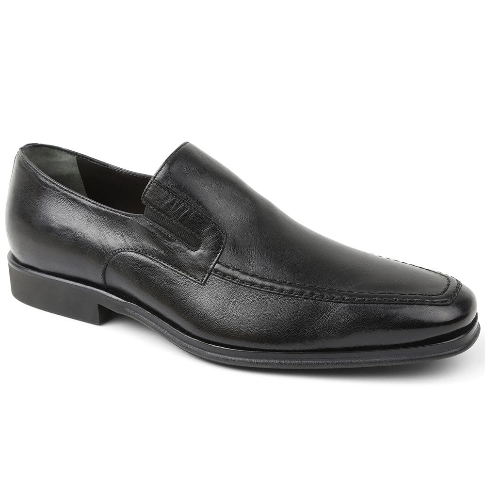 Bruno Magli Raging Leather Slip-on Shoes Black