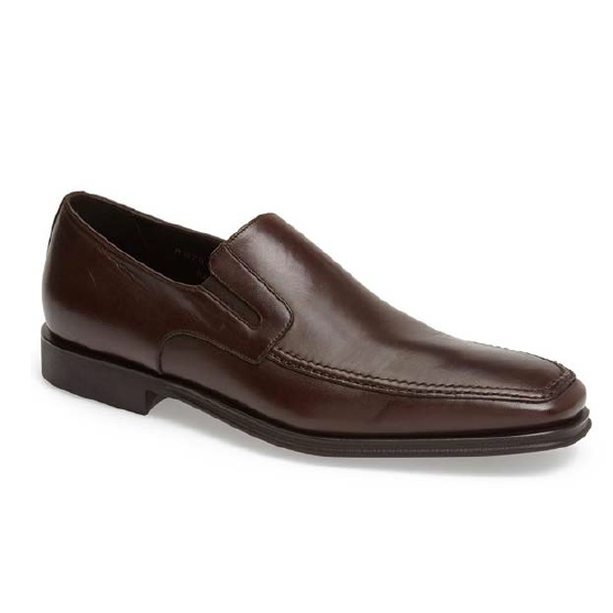 Bruno Magli Nappa Loafers Brown