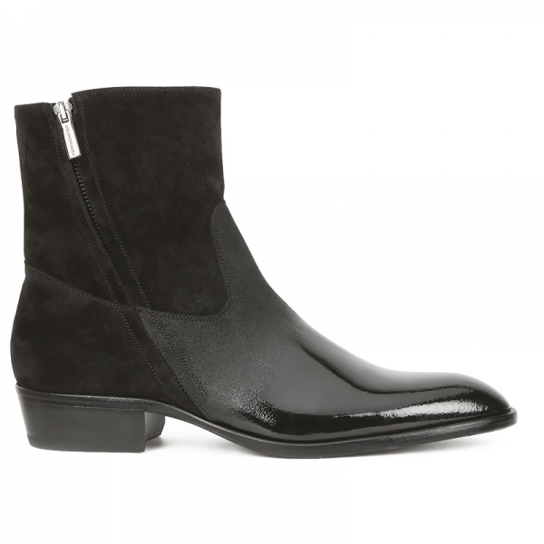 Bruno Magli Risoli Round Pointed Toe Boot Black
