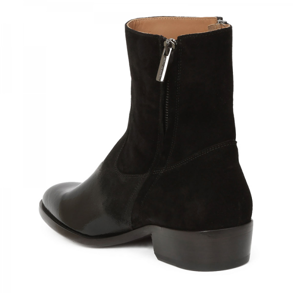 Bruno Magli Risoli Round Pointed Toe Boot Black