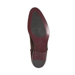 Bruno Magli Risoli Suede Cuban Heel Boots Dark Brown