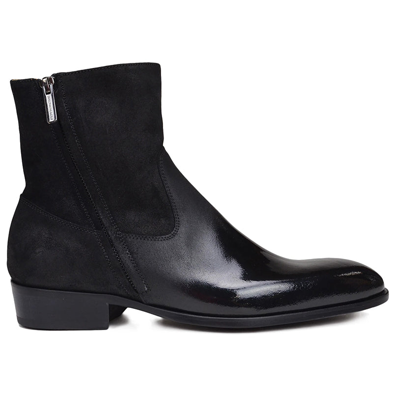 Bruno Magli Risoli Round Pointed Toe Boot Black