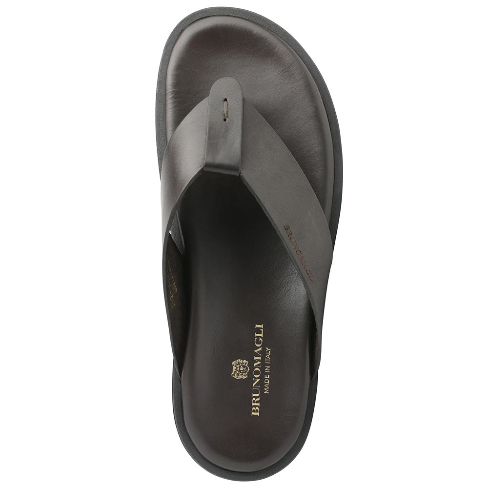 Bruno Magli Romania Thong Sandals Dark Brown