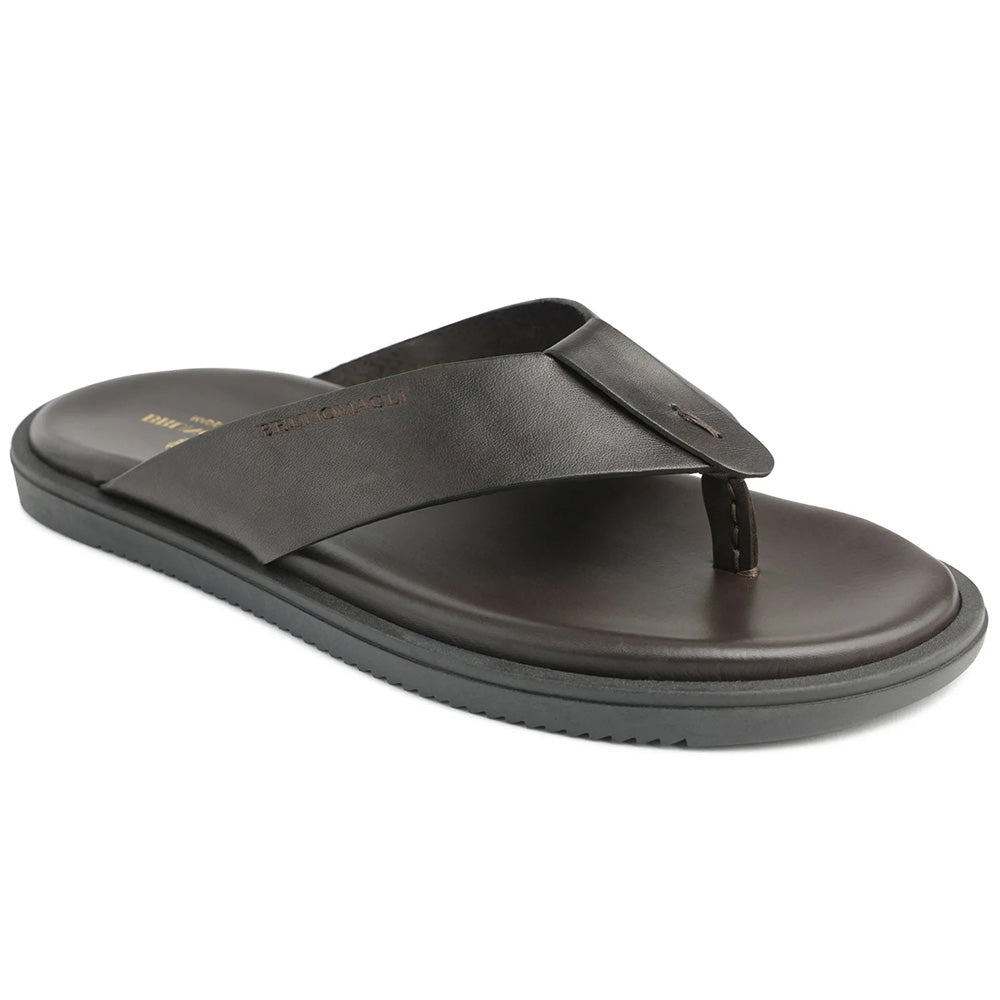 Bruno Magli Romania Thong Sandals Dark Brown