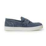 Bruno Magli Romolo Suede Slip-on Loafers Navy