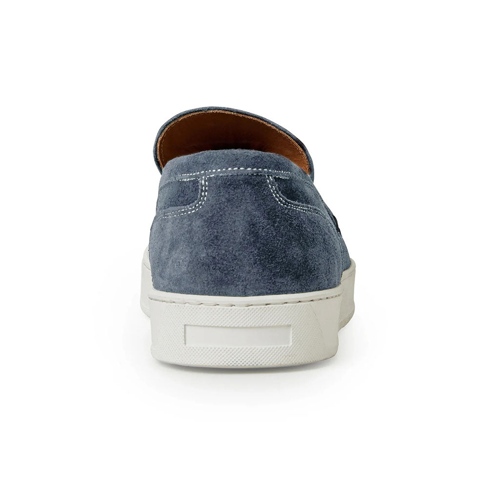Bruno Magli Romolo Suede Slip-on Loafers Navy