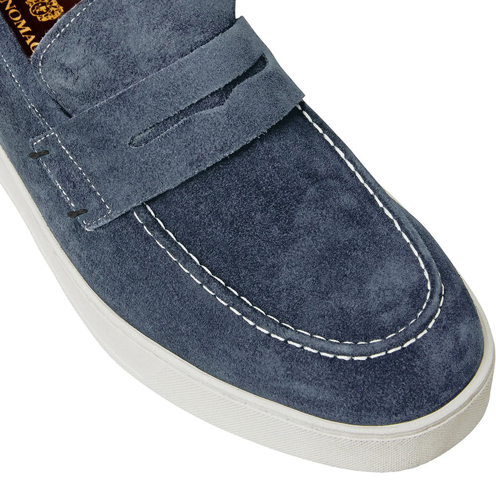 Bruno Magli Romolo Suede Slip-on Loafers Navy