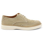Bruno Magli Salento Brogue Wingtip Derby Shoes Beige