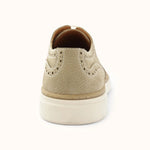 Bruno Magli Salento Brogue Wingtip Derby Shoes Beige