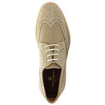 Bruno Magli Salento Brogue Wingtip Derby Shoes Beige