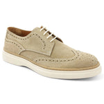 Bruno Magli Salento Brogue Wingtip Derby Shoes Beige