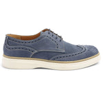Bruno Magli Salento Brogue Wingtip Derby Shoes Blue