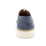 Bruno Magli Salento Brogue Wingtip Derby Shoes Blue
