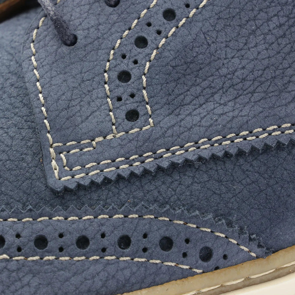 Bruno Magli Salento Brogue Wingtip Derby Shoes Blue