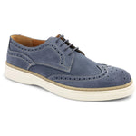 Bruno Magli Salento Brogue Wingtip Derby Shoes Blue
