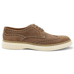 Bruno Magli Salento Brogue Wingtip Derby Shoes Brown / Raffia