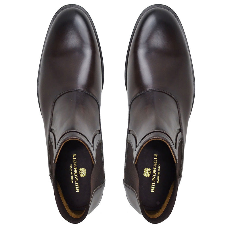 Bruno Magli Sancho Chelsea Boots Dark Brown