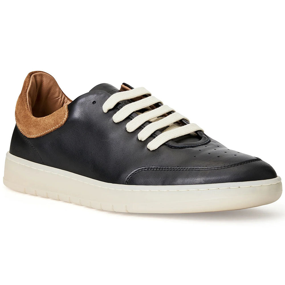 Bruno Magli Savio Leather Lace-up Sneakers Black