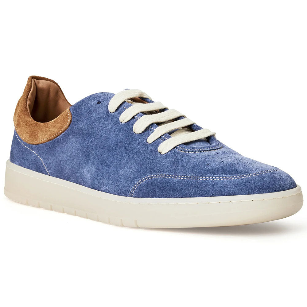 Bruno Magli Savio Suede Lace-up Sneakers Light Blue
