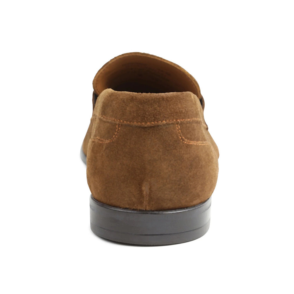 Bruno Magli Silas Suede Loafers Cognac