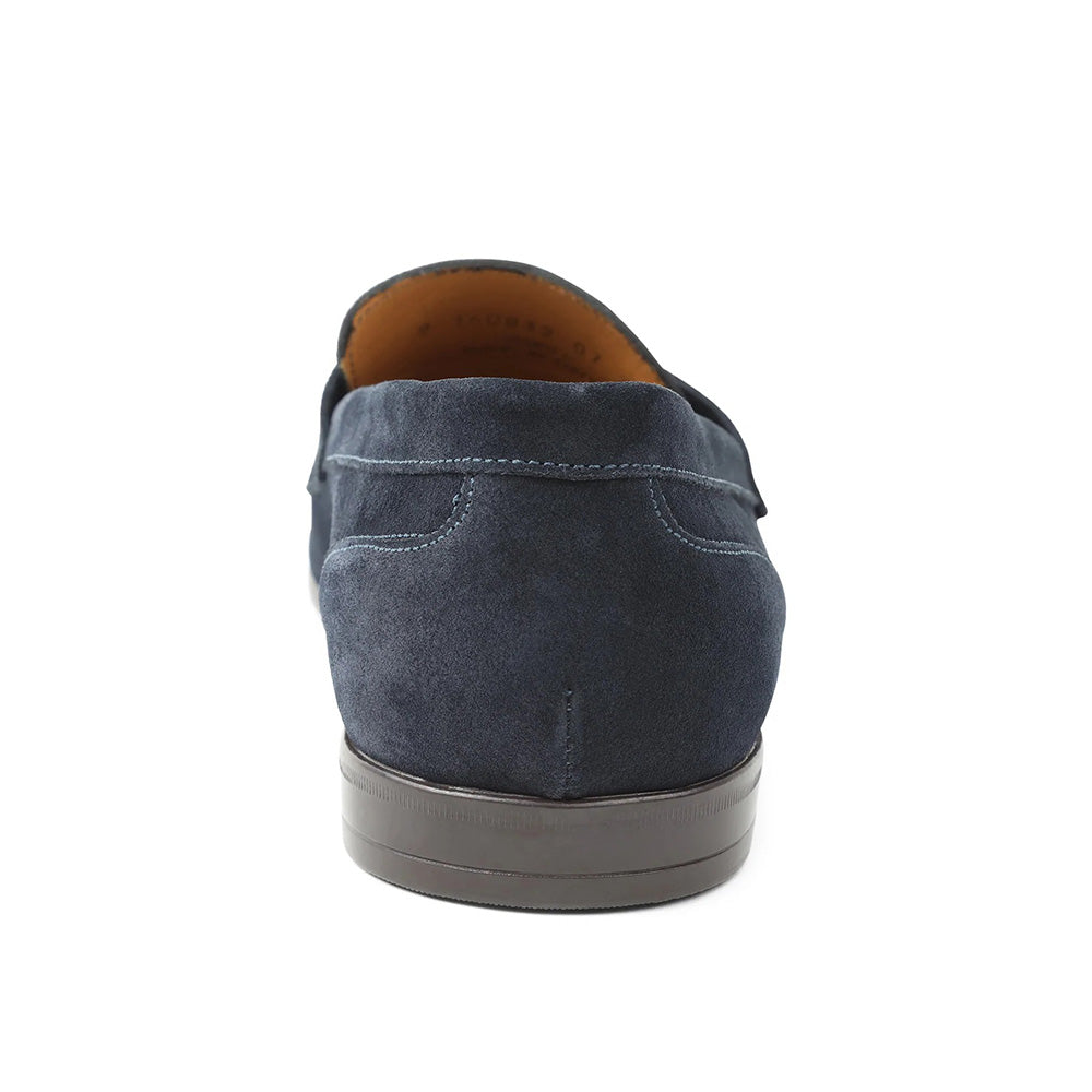 Bruno Magli Silas Suede Loafers Navy