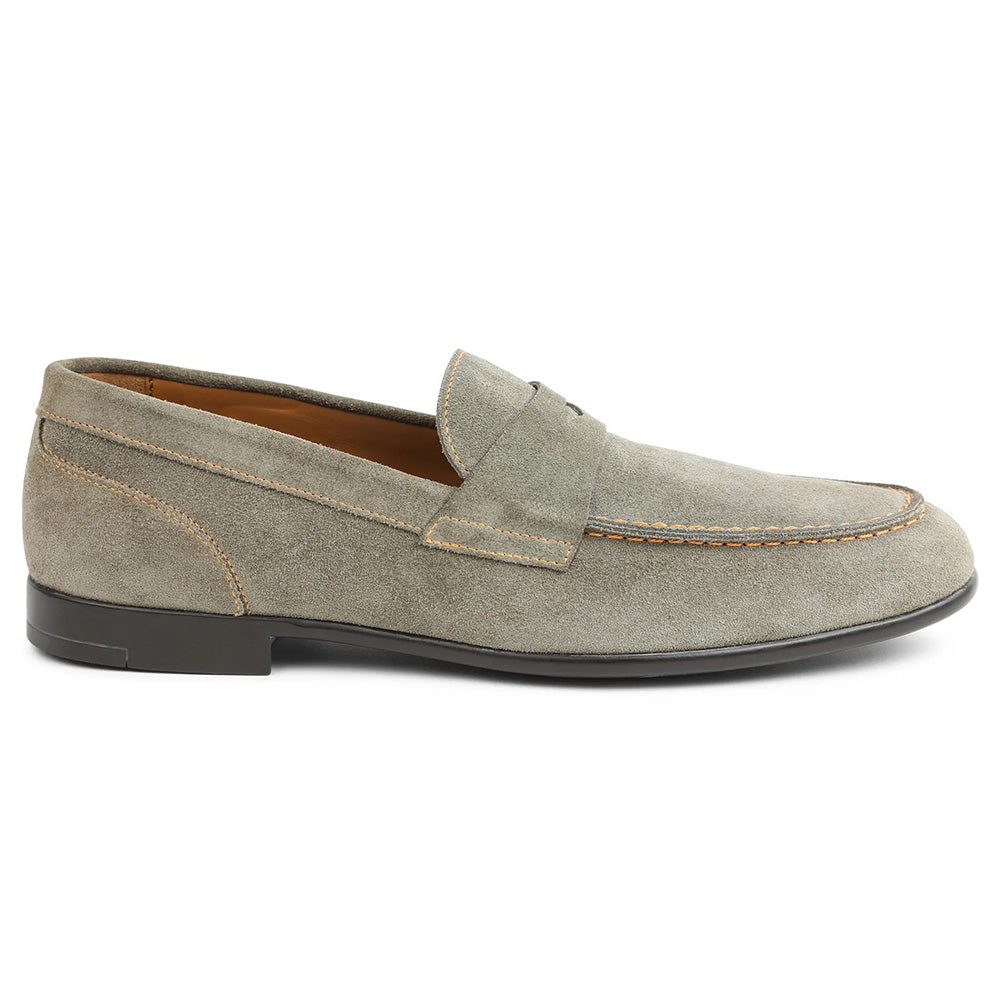 Bruno Magli Silas Suede Loafers Taupe