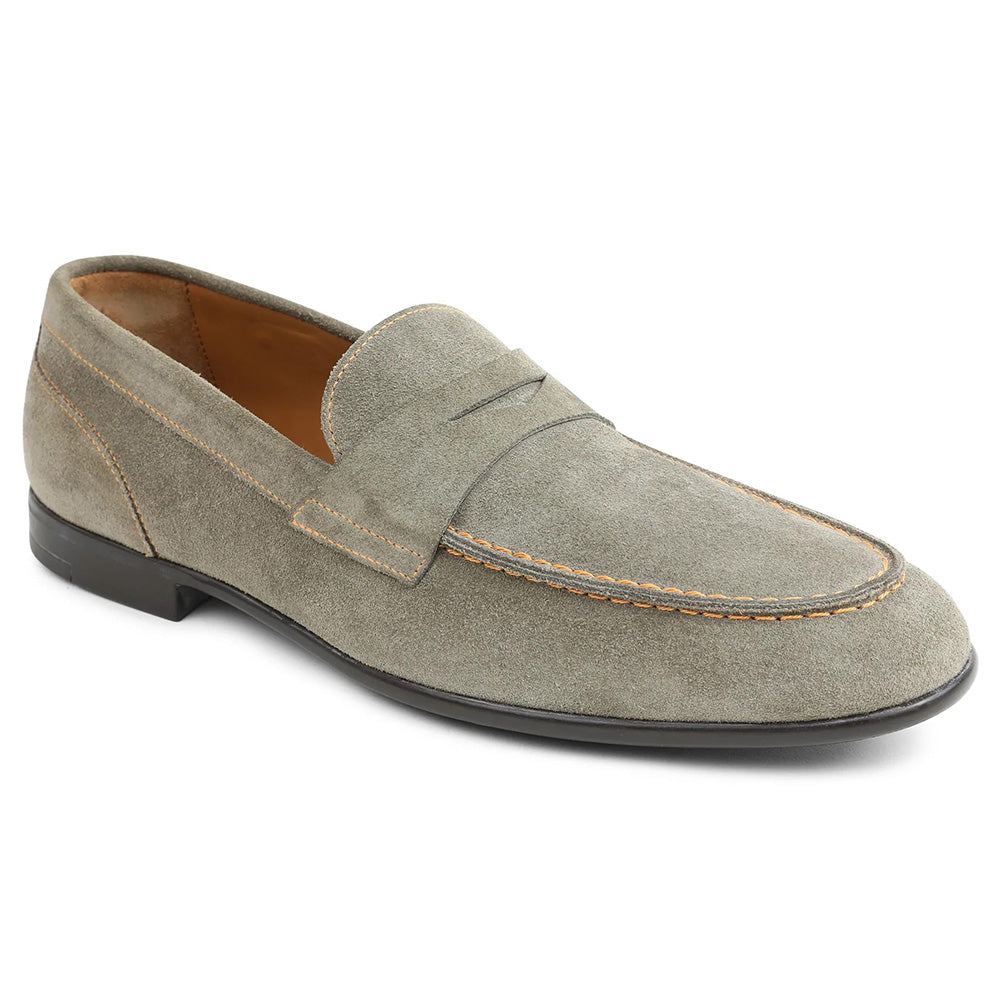 Bruno Magli Silas Suede Loafers Taupe