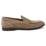 Bruno Magli Sino Suede Moc-toe Loafers Sand