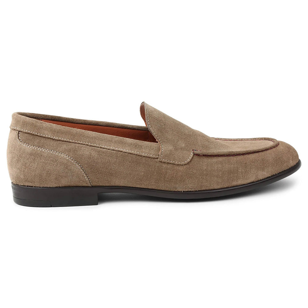 Bruno Magli Sino Suede Moc-toe Loafers Sand