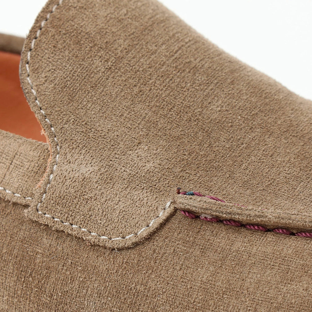 Bruno Magli Sino Suede Moc-toe Loafers Sand