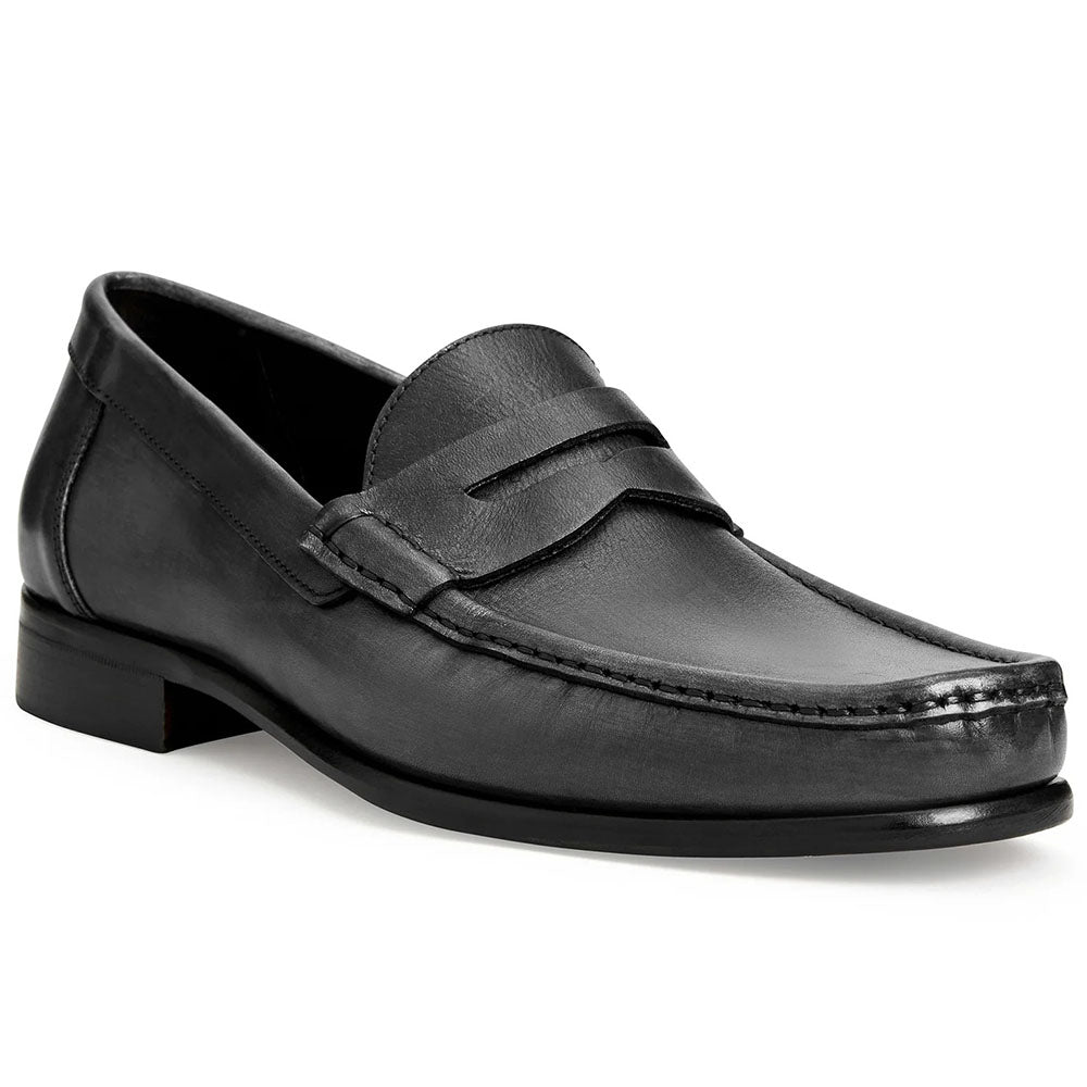 Bruno Magli Tonio Leather Slip-on Loafers Black
