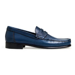 Bruno Magli Tonio Leather Slip-on Loafers Blue