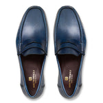 Bruno Magli Tonio Leather Slip-on Loafers Blue