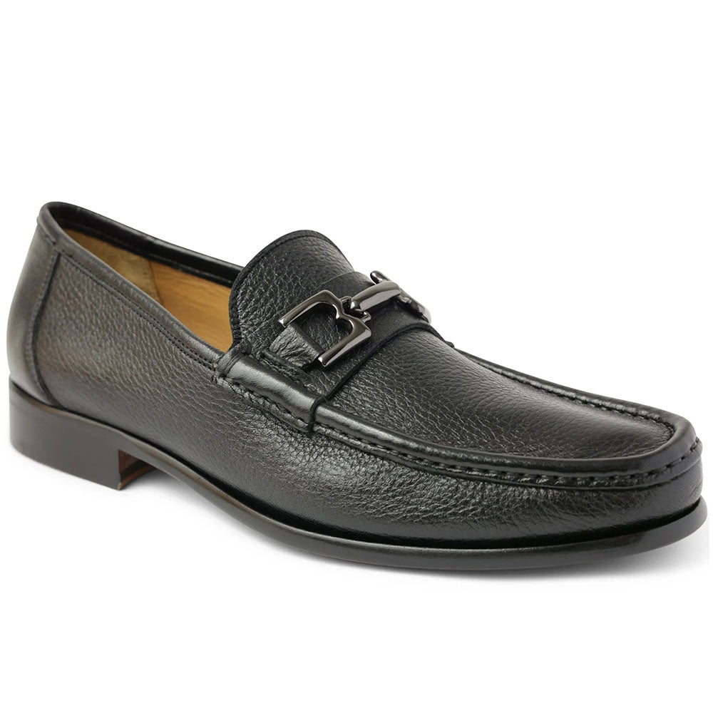 Bruno Magli Trieste Leather Moccasin Black Cervo