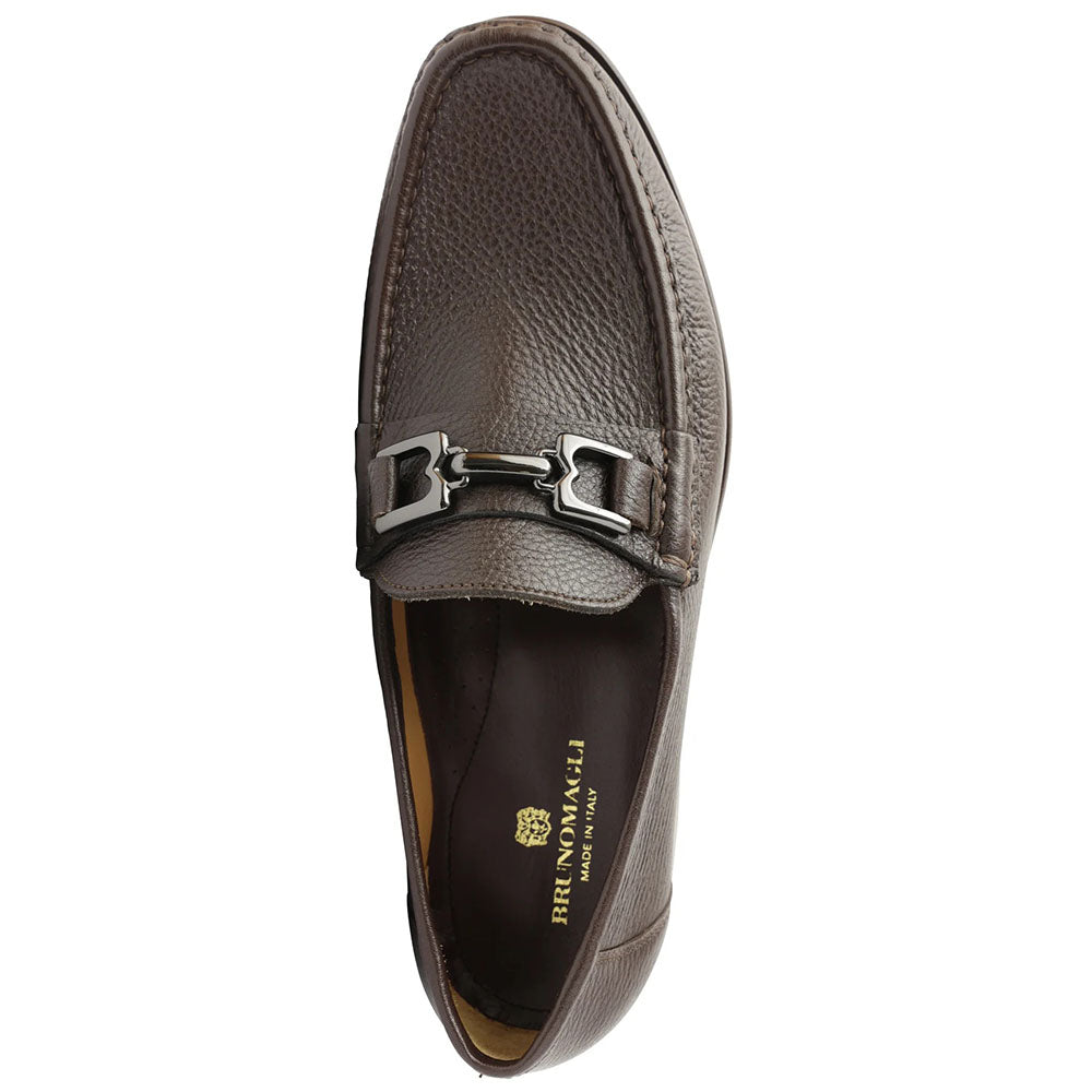 Bruno Magli Trieste Leather Moccasin Dark Brown Cervo
