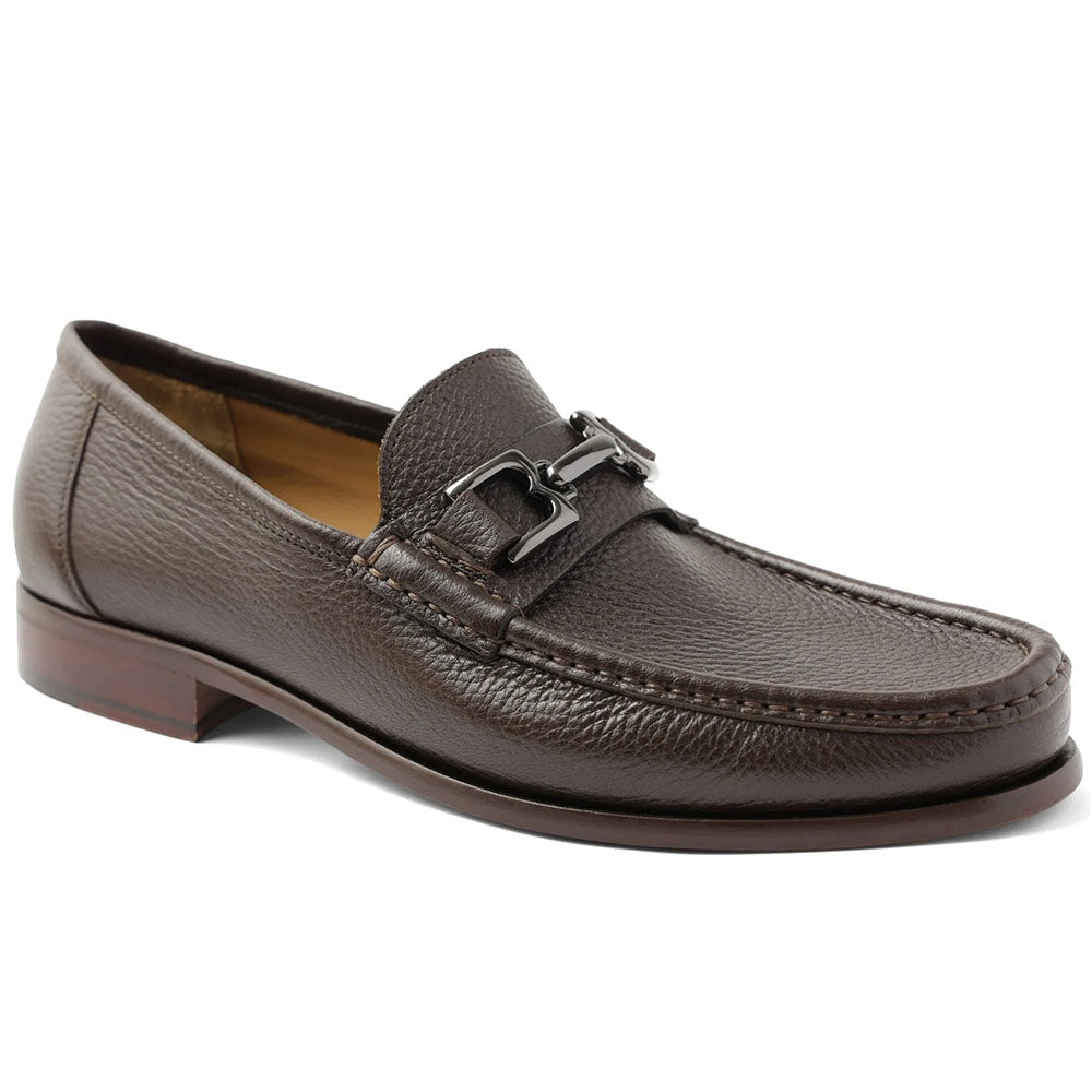 Bruno Magli Trieste Leather Moccasin Dark Brown Cervo