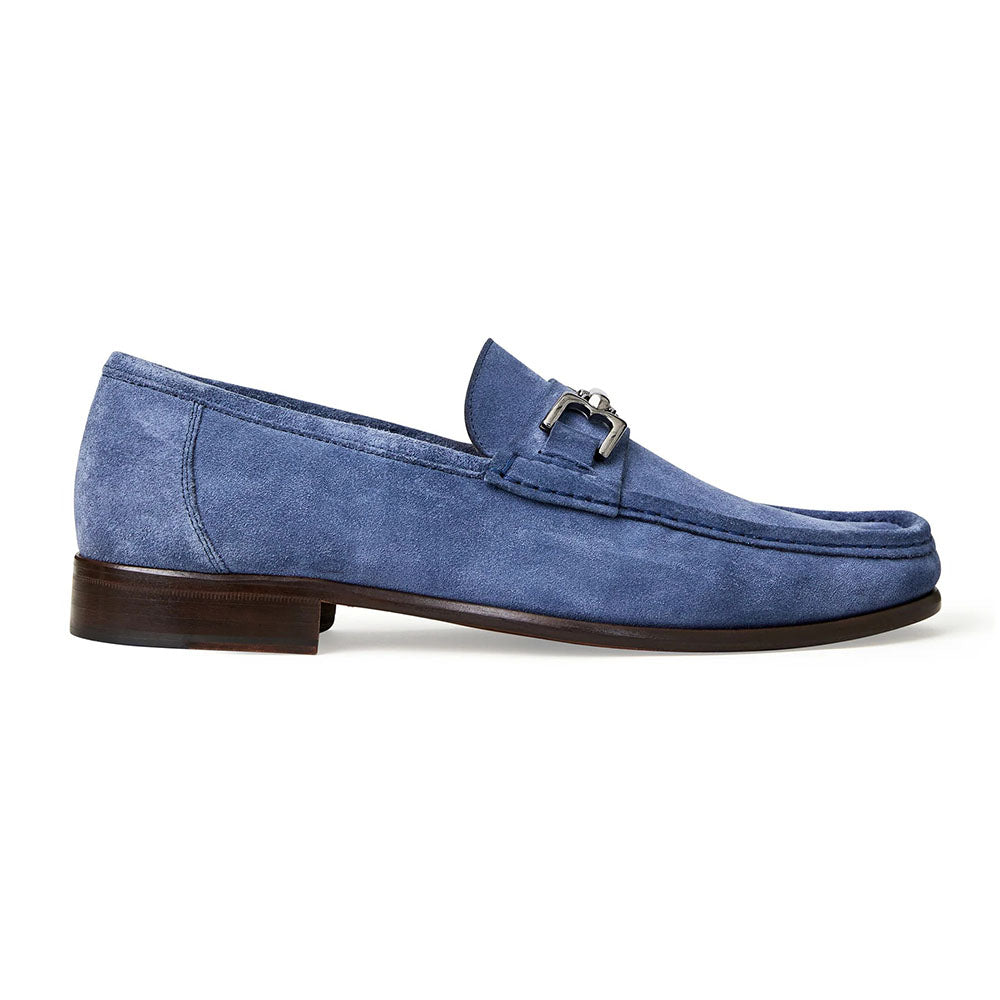 Bruno Magli Trieste Suede Moccasin Light Blue