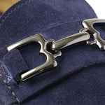 Bruno Magli Trieste Suede Moccasin Navy