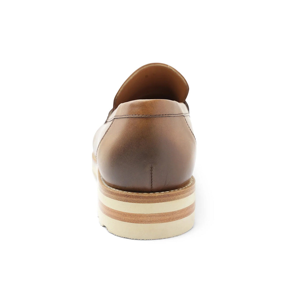 Bruno Magli Varrone Leather Penny Loafers Cognac