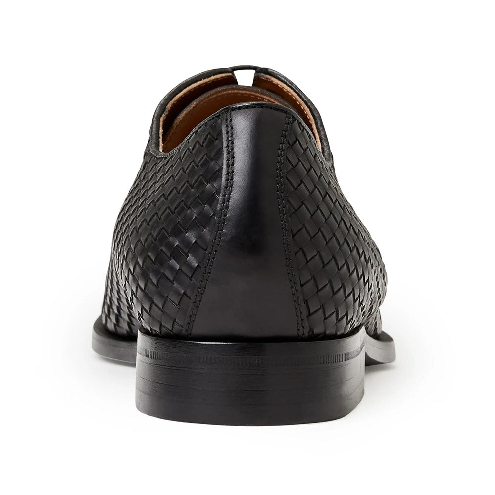 Bruno Magli Veleno Woven Leather Oxfords Black