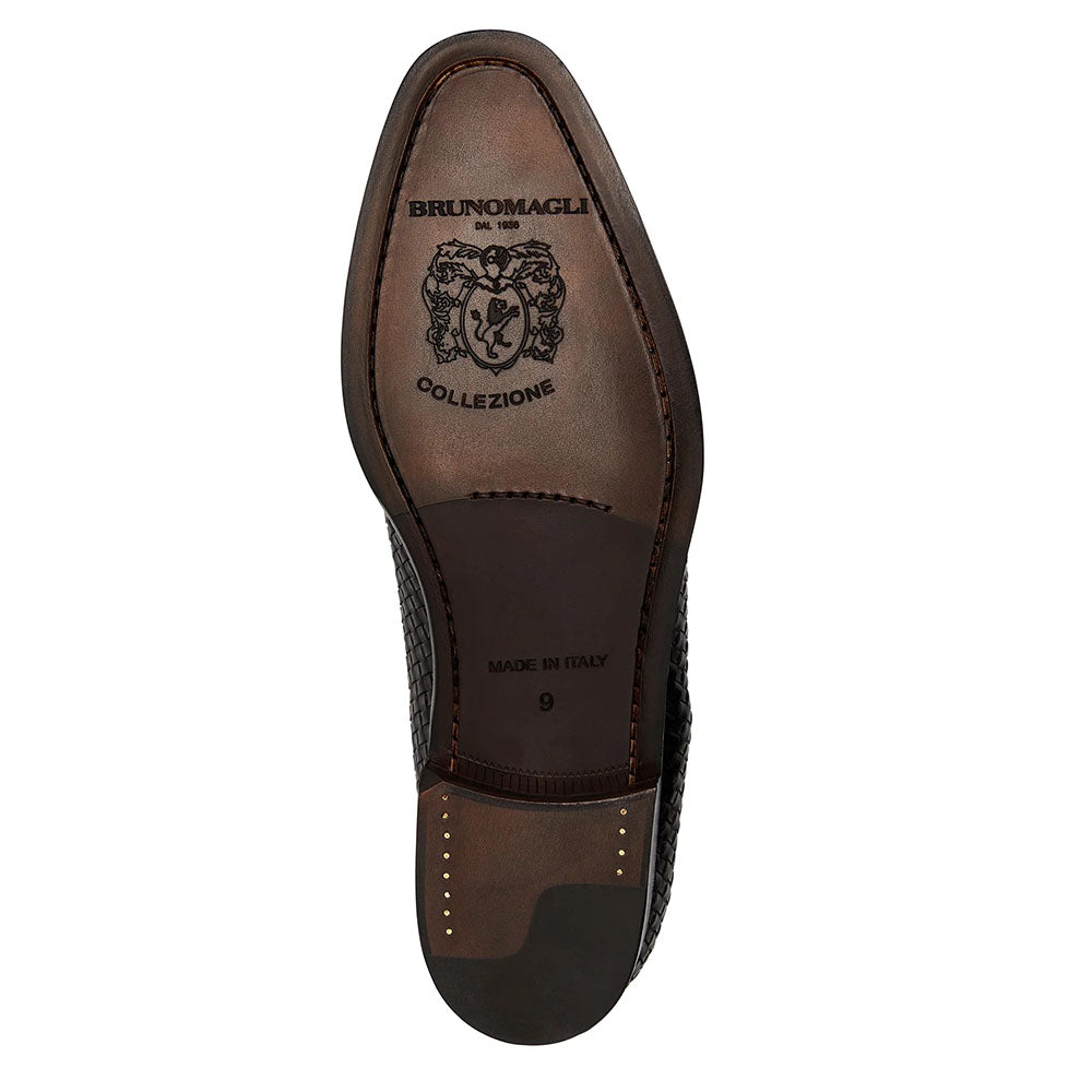 Bruno Magli Veleno Woven Leather Oxfords Black