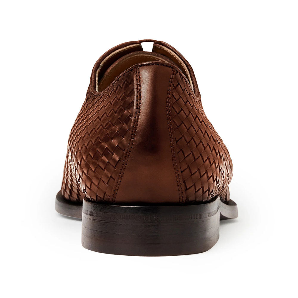 Bruno Magli Veleno Woven Leather Oxfords Brown