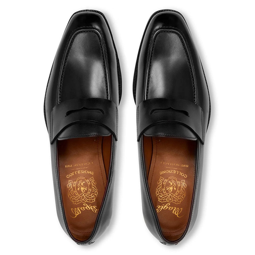 Bruno Magli Vesini Leather Slip-on Loafers Black